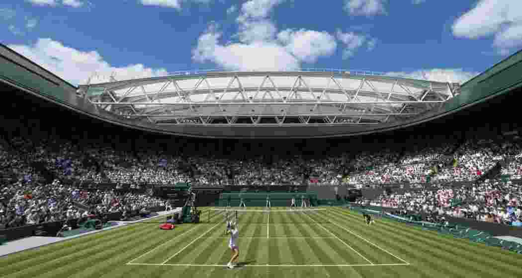 Representational image of a Wimbledon court. Representational image of a Wimbledon court.