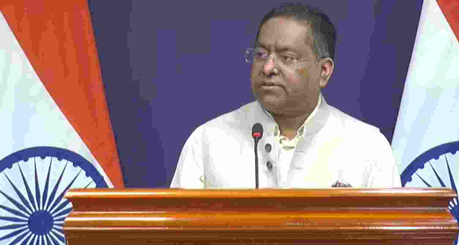 Ministry of External Affairs spokesperson Randhir Jaiswal. Ministry of External Affairs spokesperson Randhir Jaiswal.