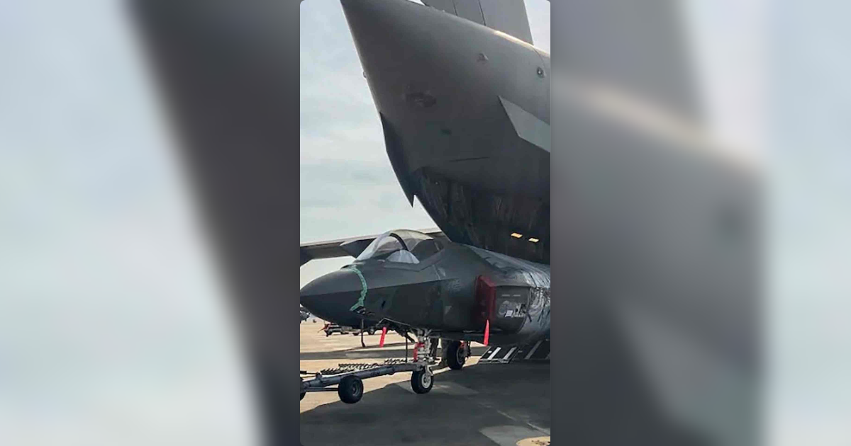 Dismantling of F-35B Jet Stranded In India